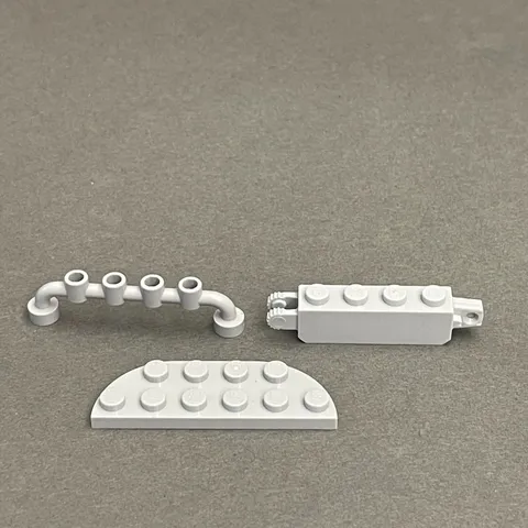 Lego 18980 1764 6140 30387 Light Blue Gray Replacement Parts Pieces Lot of 3