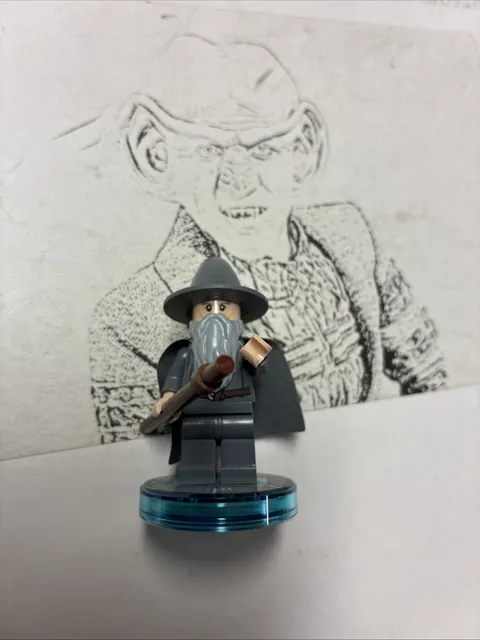 EE LEGO Movie Dimensions Gandalf Minifigure With Base Tag From Starter Pack