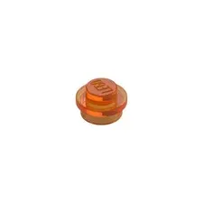LEGO 50x Trans-Orange Plate 1 x 1 Round inv.594