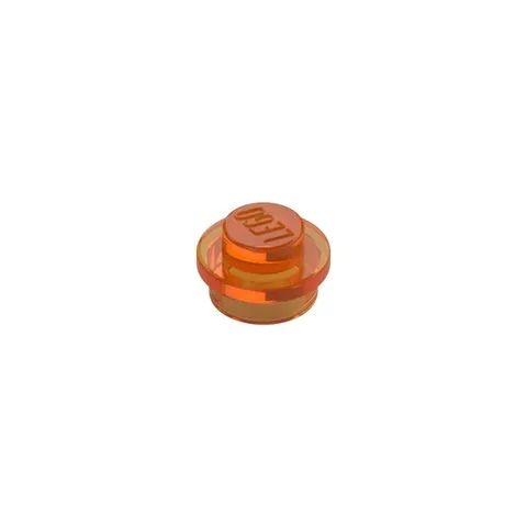 LEGO 50x Trans-Orange Plate 1 x 1 Round inv.594