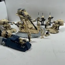 LEGO Star Wars (2) 30680 AAT Lot With MOC, Troop Carrier, Droids