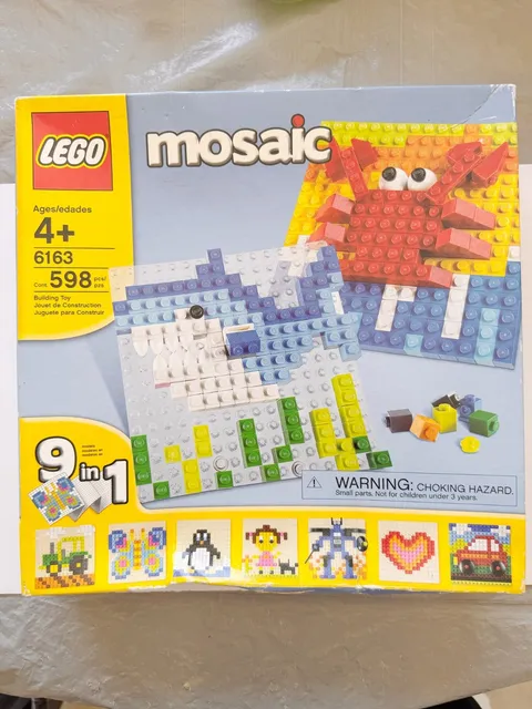 LEGO Mosaic 6163 Building Toy Set 9 in 1 598 Pcs NEW Sealed NISB Rare