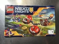 2016 LEGO Nexo Knights 70314 Manual Booklet Only  Used Condition