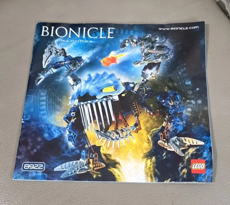 Lego Bionicle Gadunka 8922 Illustrated English Instruction Manual Booklet 2007