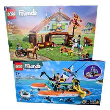 Lego Friends 2-Set Bundle (41745 & 41734) Complete Sets NIB Factory Sealed