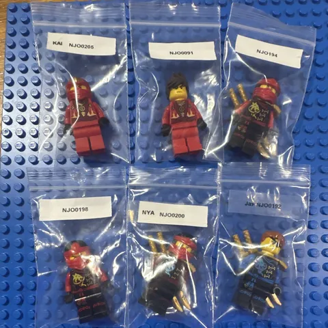 LEGO NINJAGO Kai Nya Jay Minifigure Lot NJO0205 NJO0091 NJO0194 NJO0198