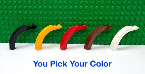 LEGO 1x6x3 1/3 Half Arch Smooth "You Pick Your Color and Qty" NEW