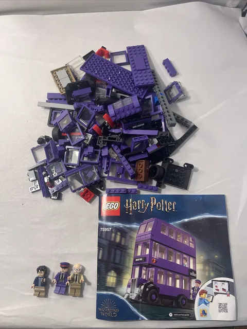 LEGO Harry Potter The Knight Bus 75957 w/ Manual & Mini-Figs As-Is Parts