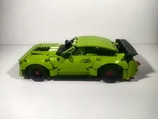 Lego technic Ford Mustang Shelby. Set Number 42138 lego green car. retired set