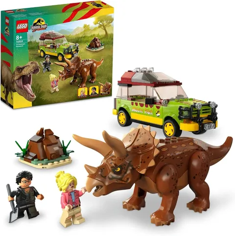 LEGO Jurassic World triceratops ecological survey​ 76959 Toy Block Present Dinos