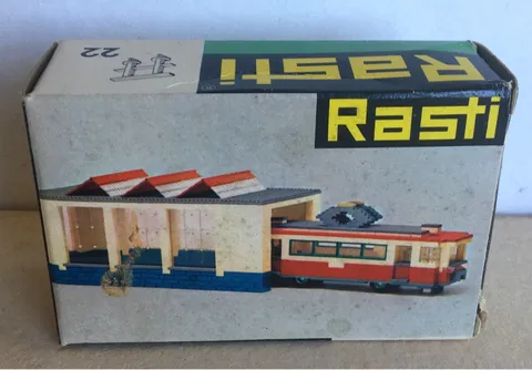 Rasti (Germany) Box No. 22 Barrier Elements (Lego Copy 1960s) RARE