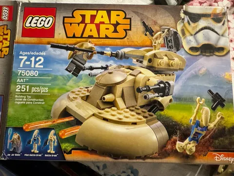 LEGO Star Wars: AAT (75080).  Incomplete.  As Is. Box, Manual, Mini figures.