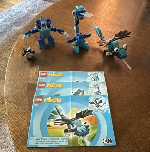 LEGO MIXELS Series 2 Slumbo Lunk Flurr 41509 41510 41511 Complete Set