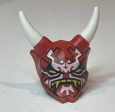Lego Ninjago Mask of Vengeance Minifigure Helmet Part Oni Headgear 70639 70643