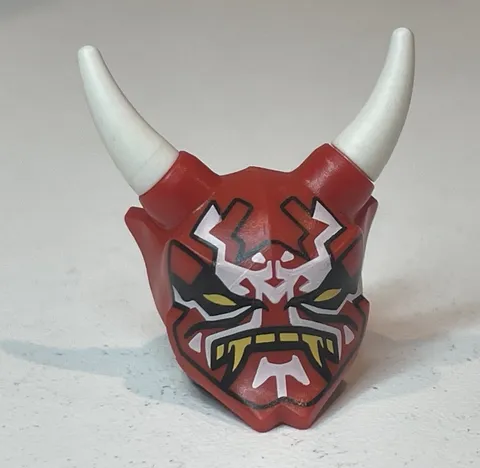 Lego Ninjago Mask of Vengeance Minifigure Helmet Part Oni Headgear 70639 70643