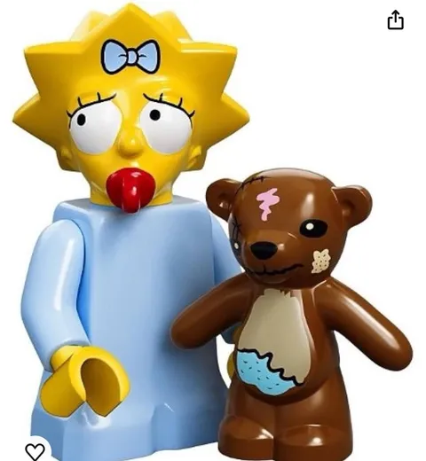 LEGO 71005 The Simpsons Series 1 Minifigure MAGGIE BLUE WITH Teddy Bear BR 2014