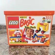 Vintage Lego Basic Tote Pack 325 1990 Box Only