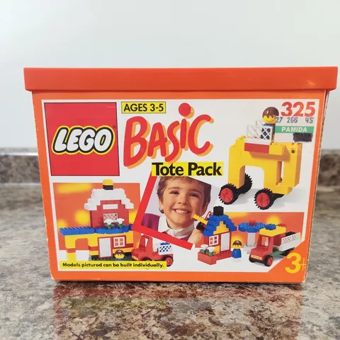 Vintage Lego Basic Tote Pack 325 1990 Box Only
