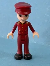 LEGO Friends frnd0113 - Nate Hotel Boy Uniform - Light Scratches/No Cracks
