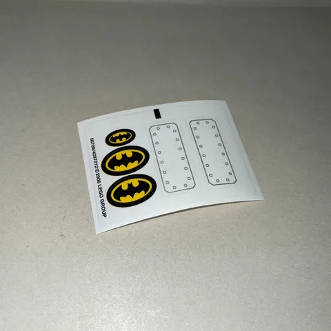 Lego Batman Original Sticker Sheet The Batboat: Hunt for Killer Croc Set 7780