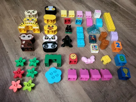 LEGO DUPLO Lot Of 49 pcs Animals Disney Bulk Authentic LEGO Flowers