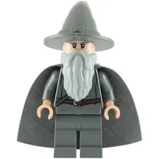 Lego The Lord Of The Rings: Gandalf The Grey Minifigure With Grey Cape 79003,