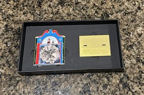 LEGO Harry Potter Weasley Clock Spinning Display Metal GWP New in Box