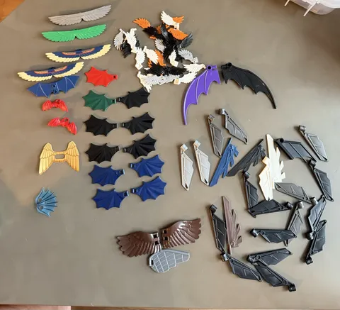 Lego Lot of Dragon Wing 6133 30130 Bat Animal Kingdom City Castle Wings
