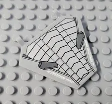 LEGO Light Bluish Gray Stark Industries Decorated Sticker Flag