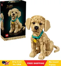 LEGO Icons Golden Retriever Puppy Building Set for Adults, Ages 18+ - Gift