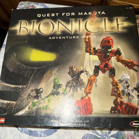 LEGO 31390 Bionicle Adventure Game COMPLETE RoseArt 2001 Family Kids