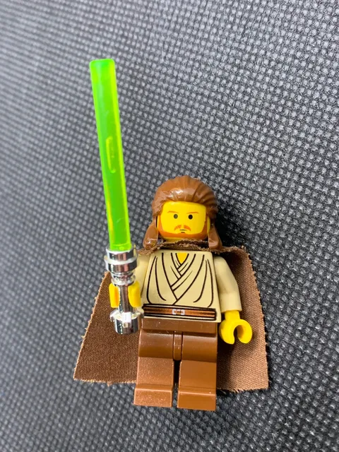 Vintage Lego Qui-Gon Jinn Minifigure Star Wars Episode 1 W/Lightsaber SW0027