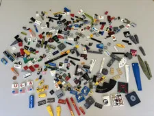 LEGO HUGE LOT of 270 Decorated Stickers Sticker Printed BRICK TILES etc (Lot 6)