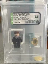 AFA 9.5 Lego Shop Exclusive Star Wars 2013 Han Solo Hoth Minifigure Loose Graded