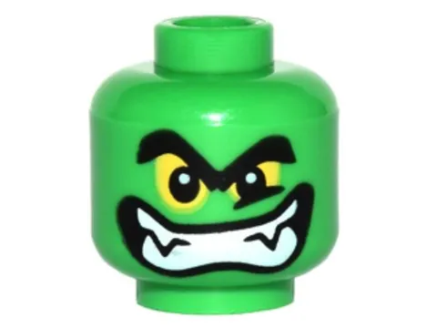 LEGO® Part 3626pb1533 - Minifigure, Head Alien - Hulk