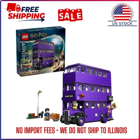 LEGO Harry Potter Knight Bus Adventure 76446 Building Toy Set 5 Minifigures 8+