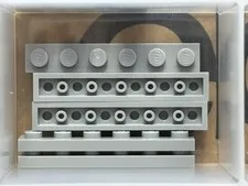 LEGO Parts - Light Bluish Gray Plate 1 x 6 - No 3666 - QTY 5