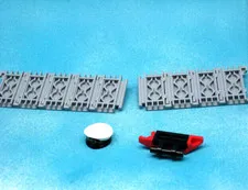 LEGO TANK TRACKS AND MINIFIGURE HAT LOT