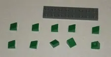 LEGO NEW 1x1 Green Slope 31° (10x) 4546705 Brick 54200