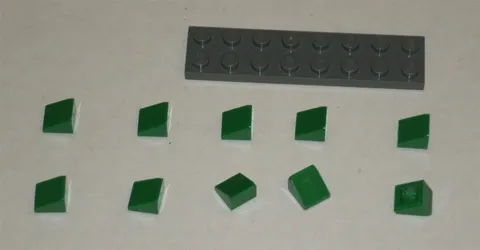 LEGO NEW 1x1 Green Slope 31° (10x) 4546705 Brick 54200