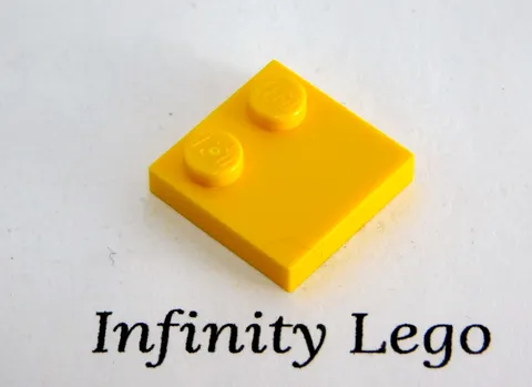 10 LEGO Yellow Tile 2 x 2 with 22 Studs on Top  (33909) - 10 Pieces