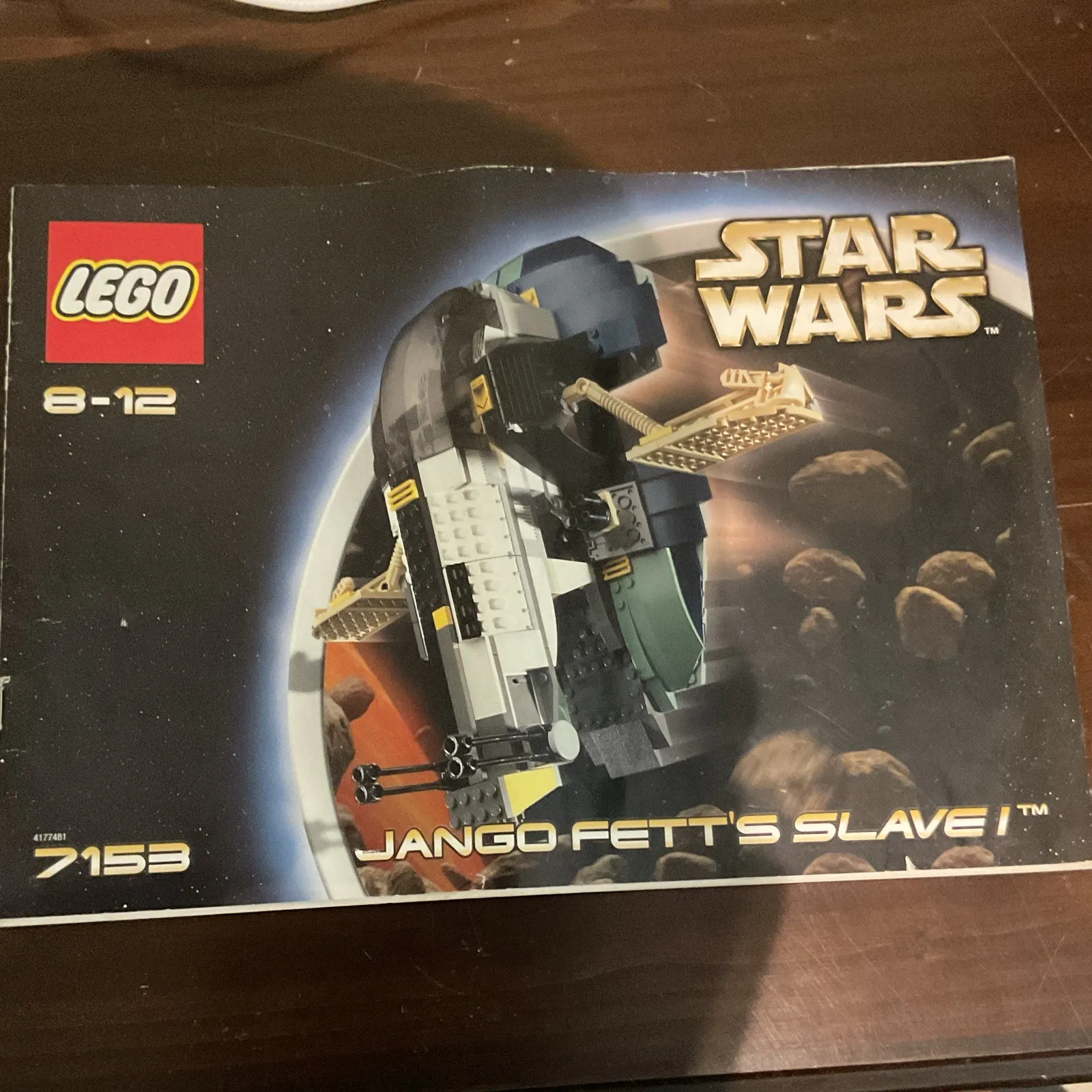 LEGO Star Wars 7153 Jango Fett's Slave I Illustrated Instruction Manual Booklet