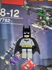 LEGO Batman 1st Edition Minifigure Light Gray 7782 No Cracks Great Condition