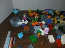 LEGO Minifigures Halloween Spiderwoman Pumpkin Head Flower Lot Of Random Pieces