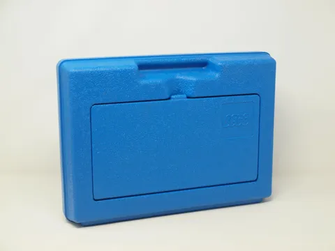 vintage LEGO 1983 Blue Plastic Storage Carrying Case Briefcase Snap Lid ~ EUC