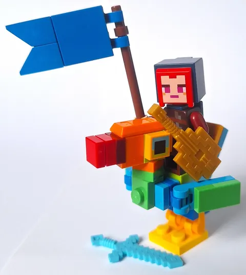 LEGO Minecraft Ranger Hero MINIFIGURE with Big Beak from Devourer Showdown 21257