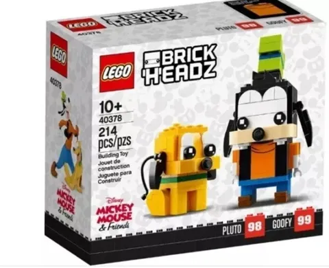 LEGO BrickHeadz Disney Mickey Mouse 40378 Pluto And Goofy New