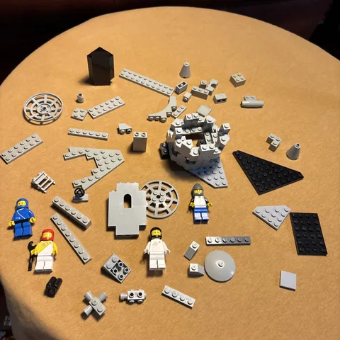 Lego Parts Vintage Space Men Lot Collectible Castle Grey Variety + Minifigures