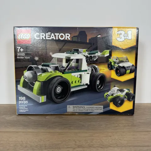 LEGO 31103 Creator 3-in-1 Rocket Truck Building Kit, 198 Piece