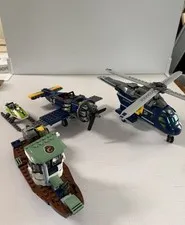 LEGO Plane Helicopter Boat Jet Ski Lot City Vehicles Bundle